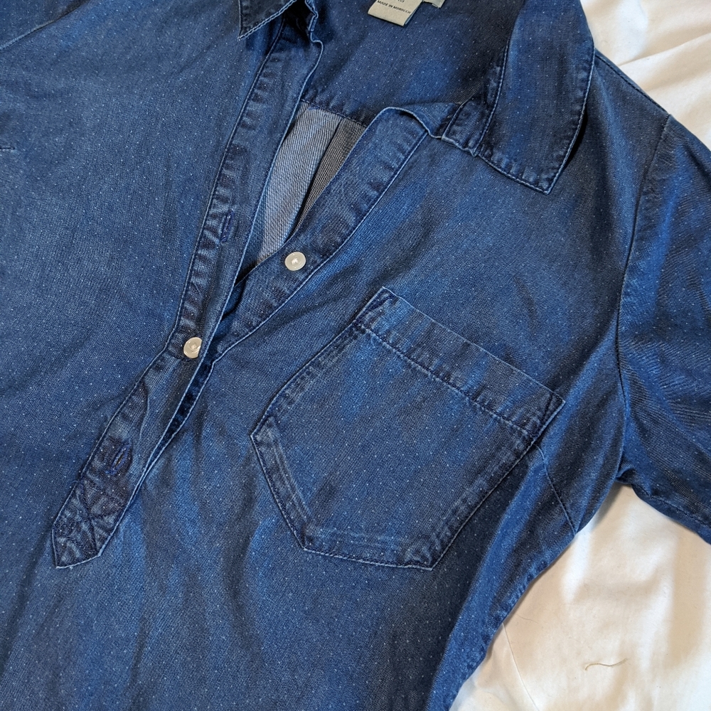 Lucky Brand 1/4 button down shirt